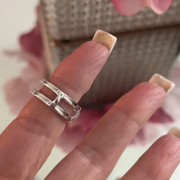 2 Carat Princess Moissanite Diamond Ring Set 5 - Picture 9 of 11